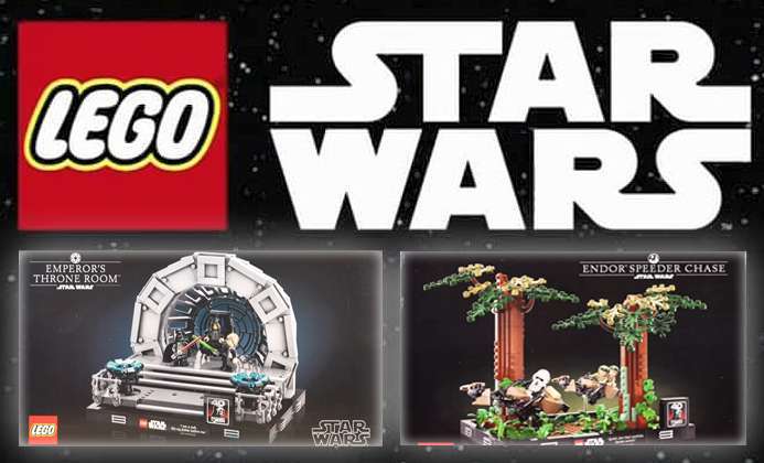Due nuovi set LEGO in arrivo, The Emperor’s Throne Room e Endor Speeder Chase