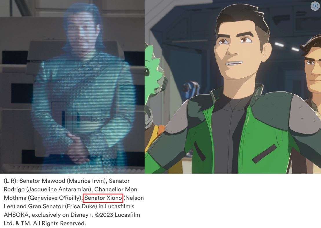 Star Wars: Ahsoka, rivelata l’identità del personaggio di Nelson Lee