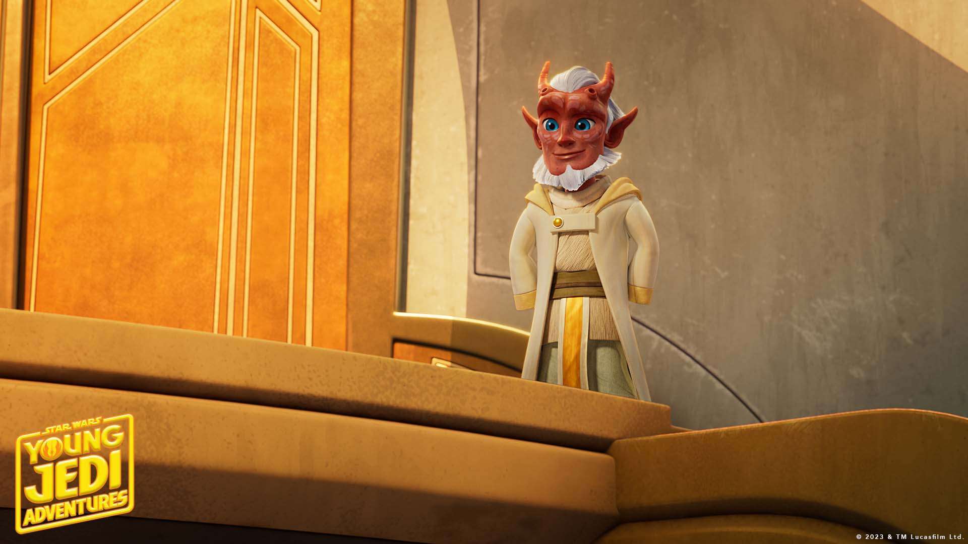 Loden Greatstorm, Bell Zettifar, Charhound, Vector Jedi e il Faro Starlight in Young Jedi Adventures