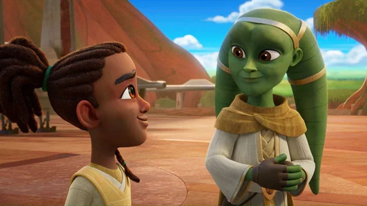 Loden Greatstorm, Bell Zettifar, Charhound, Vector Jedi e il Faro Starlight in Young Jedi Adventures