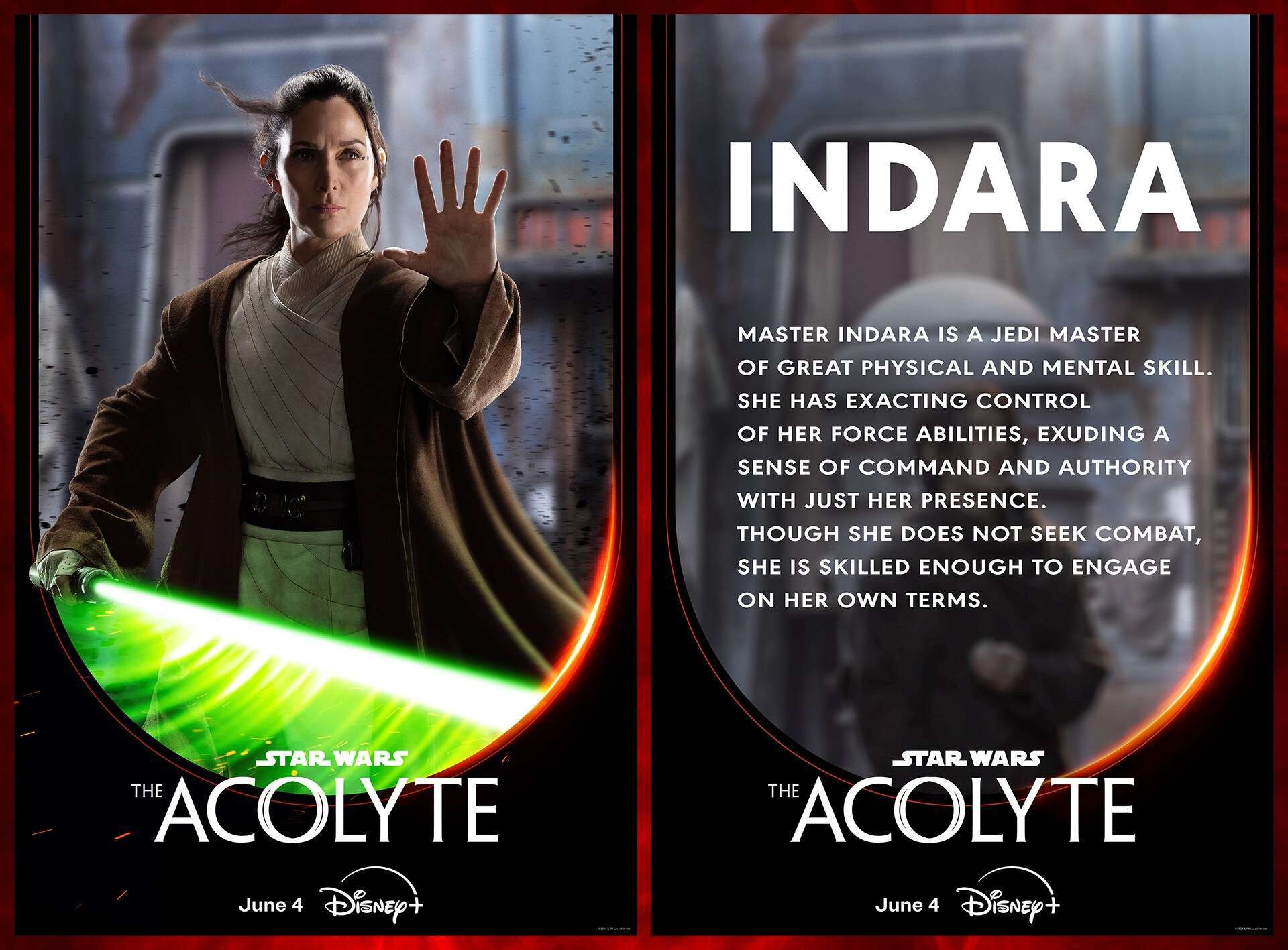 The Acolyte: ecco i nuovi poster e le descrizioni ufficiali dei personaggi della nuova serie di Star Wars