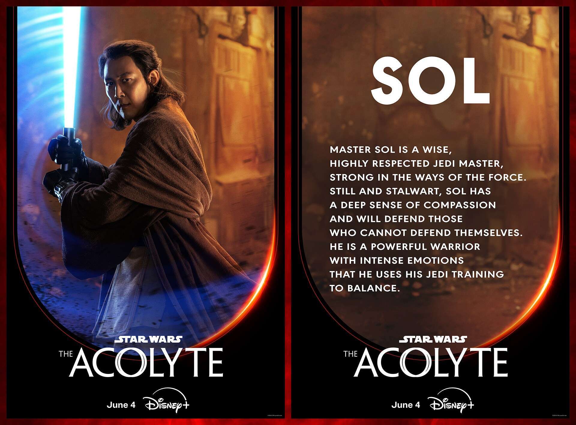The Acolyte: ecco i nuovi poster e le descrizioni ufficiali dei personaggi della nuova serie di Star Wars