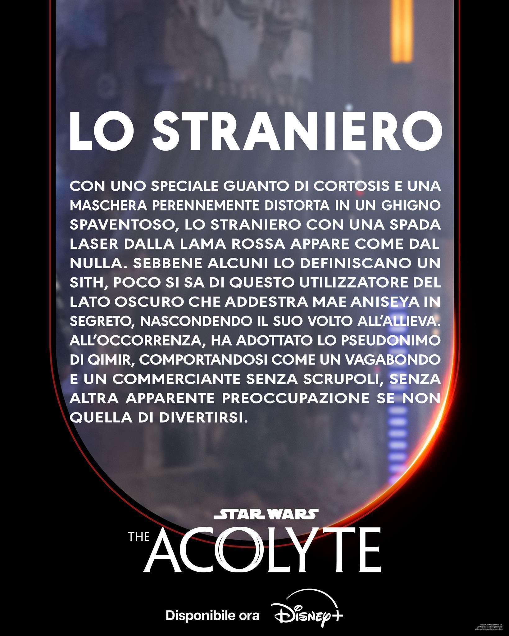 &#8220;Sebbene alcuni lo definiscano un Sith&#8230;&#8221;: come Qimir/Lo Straniero viene definito nel databank ufficiale