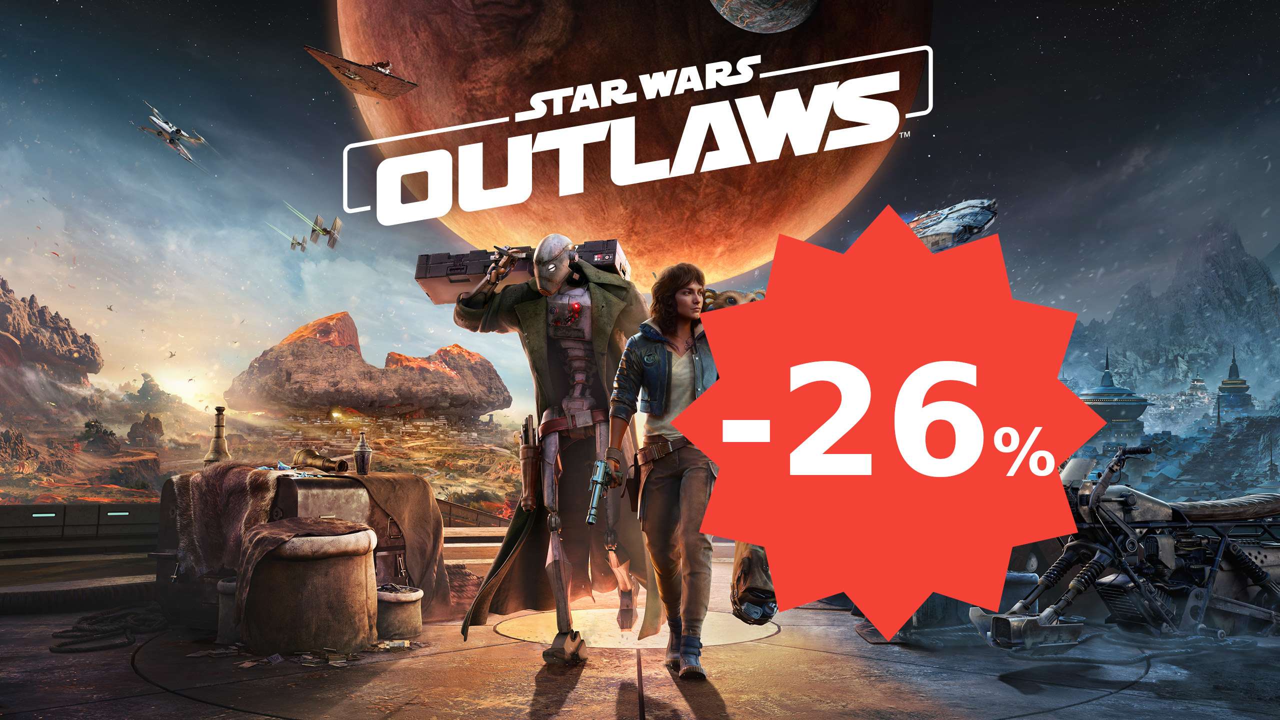 Star Wars: Outlaws, acquista il gioco al 26% di sconto!