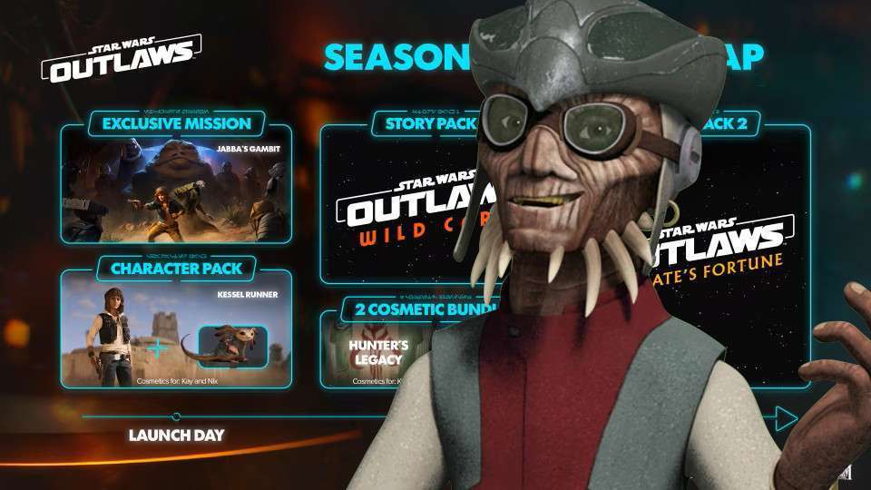 Star Wars Outlaws: svelata la roadmap post lancio, e compare anche Hondo Ohnaka