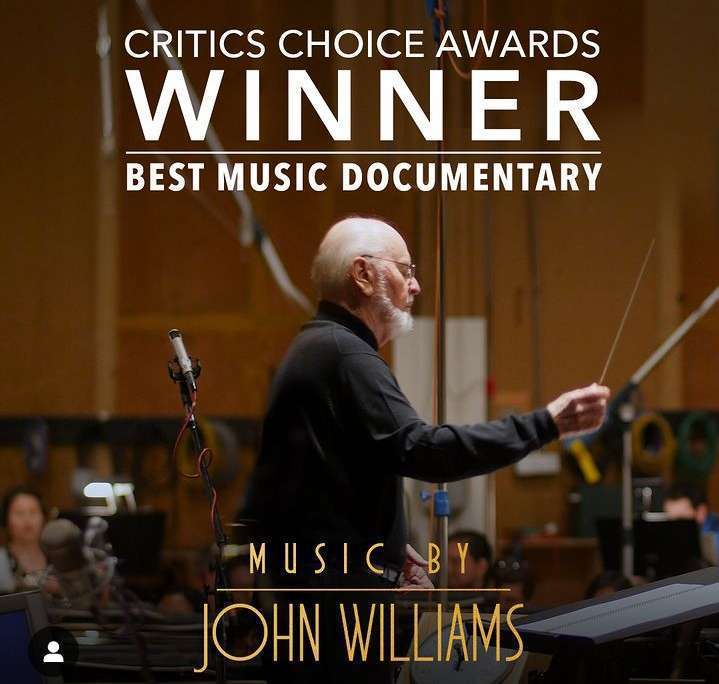 Music by John Williams vince il premio Critics Choice Awards, per il miglior documentario musicale