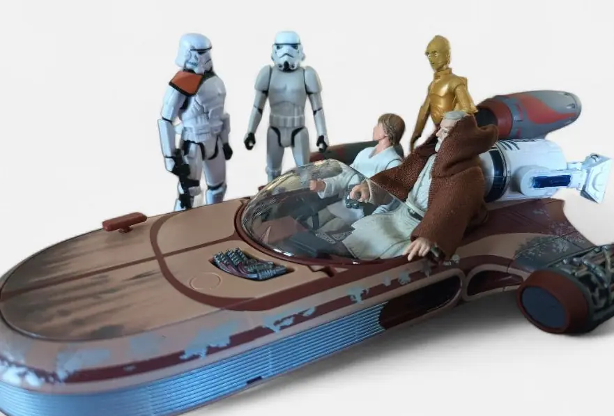 Scene da collezione: come creare e posizionare le action figure del Landspeeder The Vintage Collection
