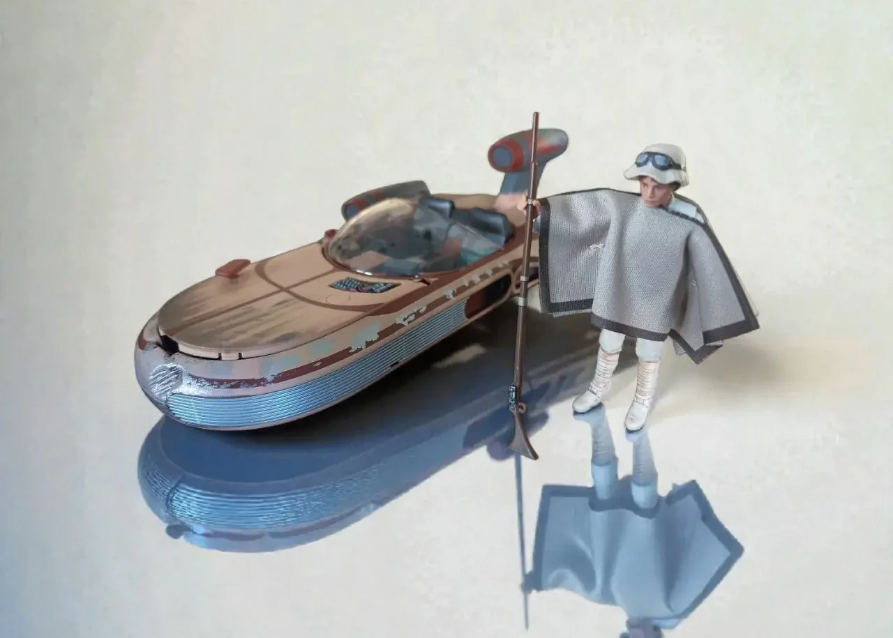 Scene da collezione: come creare e posizionare le action figure del Landspeeder The Vintage Collection